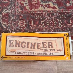 Gemini Needlepoint Engineer Kit Vintage 1976 Faultless Accurate